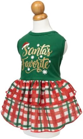 Fitwarm Santa's Favorite Dog Dress, Christmas Outfit for Small & Medium Dog - Image 3