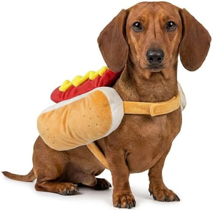 Dog Hot Dog Costume - Dog Halloween Cosplay Costumes for Medium Dogs Cats Pets - Image 2
