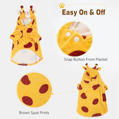 DELIFUR Dog Giraffe Costume for Halloween, Yellow, Large - Image 2