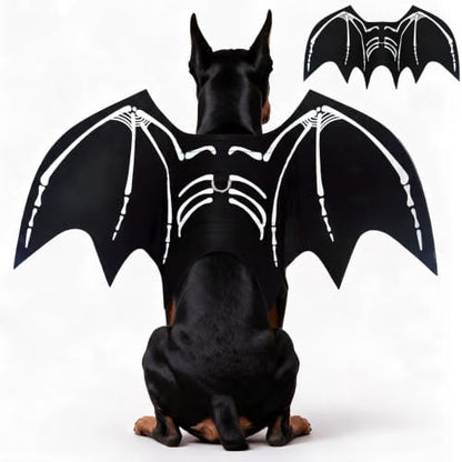 Dog Halloween Bat Wings Costume XL，Pet Halloween Cosplay Apparel XLarge by PWEITUOET