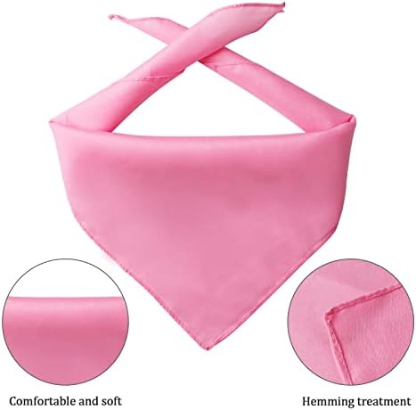 Yewong Pet Pink Cowboy Hat Costume Accessory Set Dog Cat Size Pink Cowgirl Princess Hat with Crown Tiara Bandana/Scarf for Cat Puppy Western Costume Daily Wearing Photo Props (Set C) - Image 3