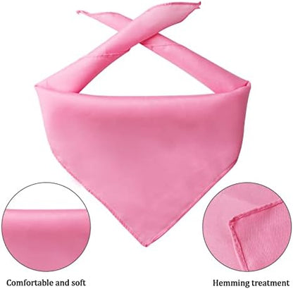 Yewong Pet Pink Cowboy Hat Costume Accessory Set Dog Cat Size Pink Cowgirl Princess Hat with Crown Tiara Bandana/Scarf for Cat Puppy Western Costume Daily Wearing Photo Props (Set C) - Image 3