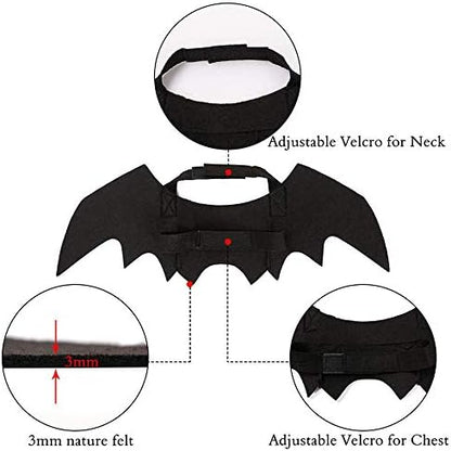 Cat Halloween Costume Bat Wing Pet Apparel for Small Dog Puppy Kitty Kitten - Image 4