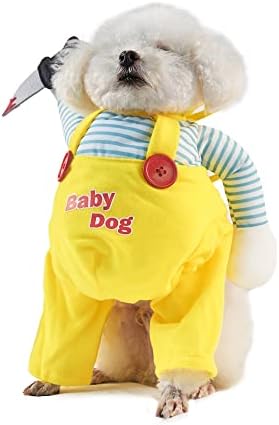 NACOCO Dog Halloween Costume Pet Knife Doll Cat Halloween Outfits Funny Party Cos-Playing Party for Small and Medium Dogs(XL) - Image 3