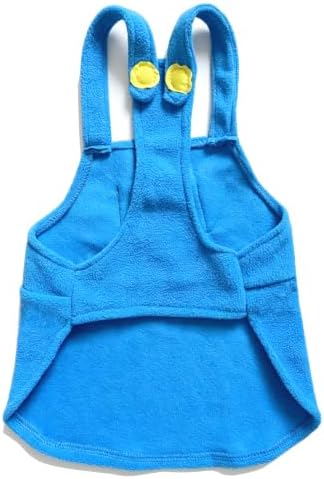 Dog Costume with Hat 3 Pieces Pet Fleece Overalls Set - Image 6