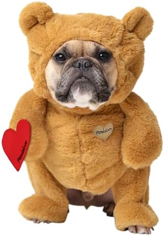 Pandaloon Dog Halloween Costume - As Seen on Shark Tank - Patented - Funny Costume with Arms for Small and Medium Dogs and Cats (Teddy Bear, Size 3(17-19 in Height at TOP of Head,Girth<22 in)) by Pandaloon