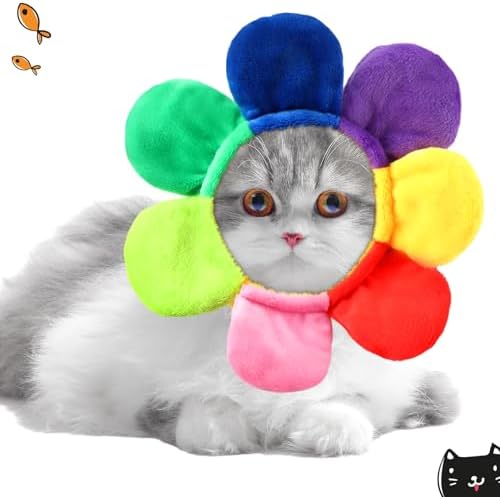 Weewooday 5 Pcs Cat Hat, Panda, Rabbit, Bee, Strawberry, Flower - Image 5