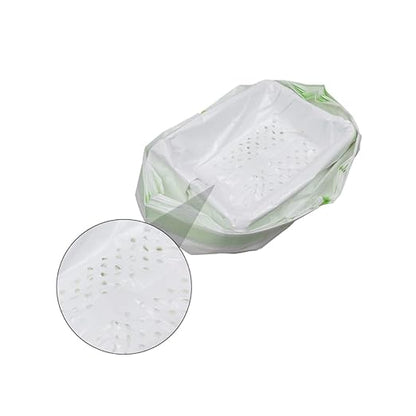 HANABASS 2sets Pet Cat Litter Filter Bag Bags Large Hole Automatic Closing Design 7pcs*2