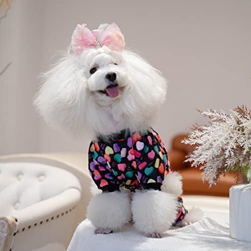 CuteBone Small Dogs Outfit Soft Puppy Onesies Pjs Dog Pajamas Pet Coat Cat Apparel Comfy Doggie Jumpsuit Bodysuit for All Seasons - Image 6