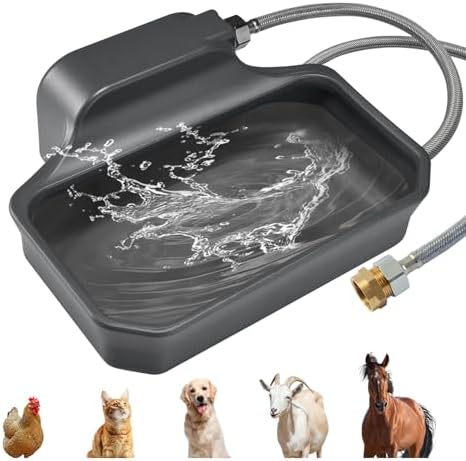 PETTEN Auto Fill Dog Water Bowl, Outdoor 1Gal/3.75L Automatic Dispenser
