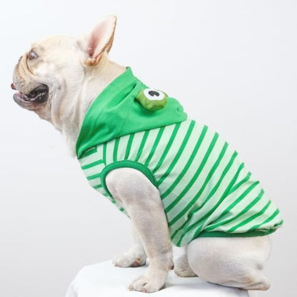 Dog Halloween Costumes Frenchie Clothes Dog Frog Costume - Image 5
