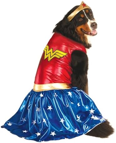 DC Comics: Wonder Woman Pet Costume for For Dogs or Cats by Rubies, Small - Image 2
