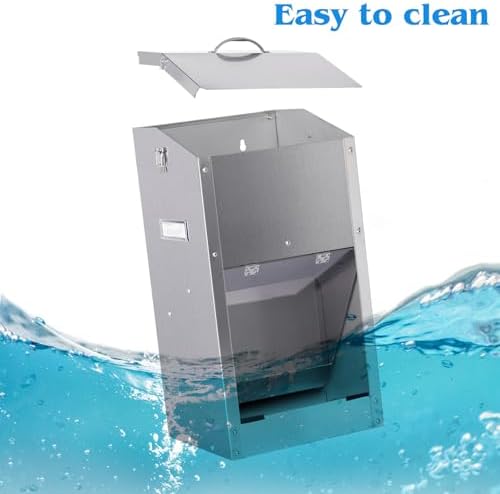 Automatic Dog Feeder Large Breed Stainless Steel Feeder Dispenser