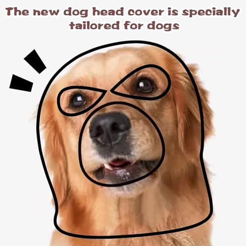 HOWWFALY Dog Halloween Christmas Costume Ear Muffs Noise Protection Knitted Dogs Ears Warm Hats Dog Robbers & Thieves Mask Funny Pet Cosplay for Medium Large Dog(Pink Mask) - Image 6