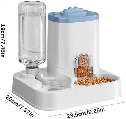 Cat Food Dispenser Dog Cat Feeder Automatic Integrated Food Basin 1-10l