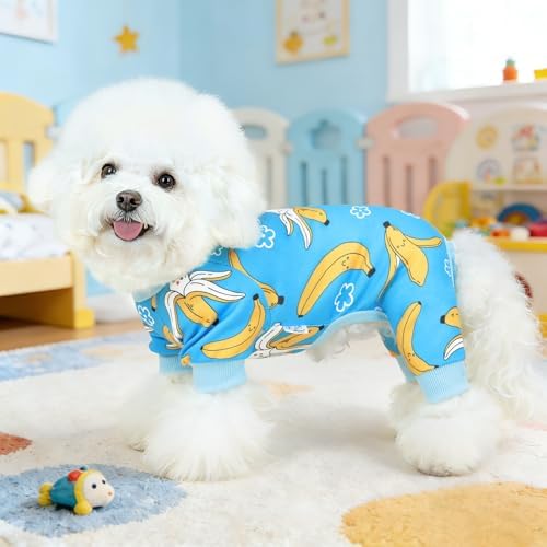 XPUDAC 4 Pack Dog Pajamas for Small Medium Sized Dogs Soft Comfy Stretchy Dog Pjs Onesie Puppy Clothes Pet Jammies for Doggie Boy Girl, 2XL - Image 3