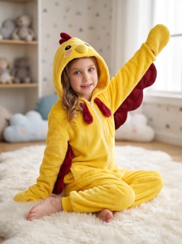 Kids Animal Onesie Pajamas Boys Girls Animal Onesie Costume for Halloween Christmas Costume - Image 4