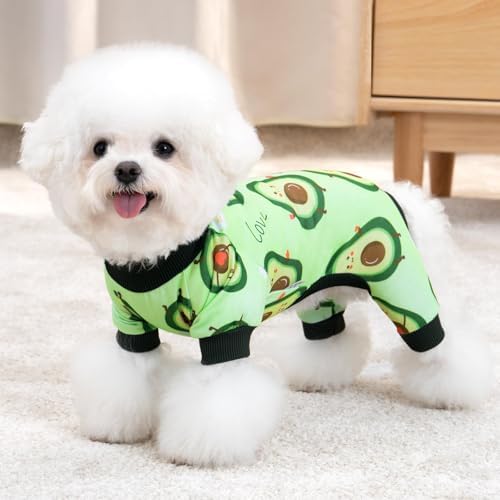 XPUDAC Dog Pajamas for Small Medium Dogs Girl Boy Cute Comfy Puppy Pjs Doggie Clothes Cat Pet Jammies Outfit, 213-M - Image 3