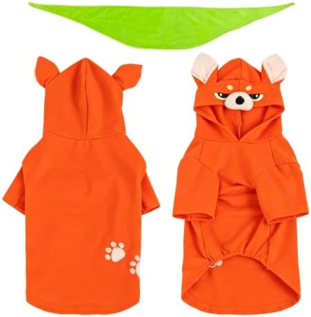 Hotumn Orange Fox Dog Halloween Costume for Small Pets (Medium) - Image 2
