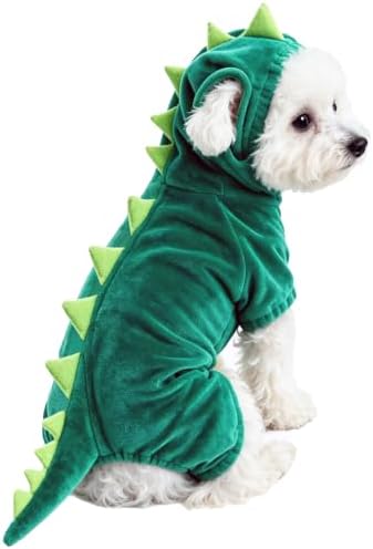 Dog Halloween Costumes Dog Dinosaur Costume Hoodie Pajamas for Dogs by Unknown