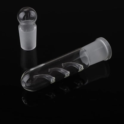 2 Pack Clear Glass Planaria Trap Catch Trap Aquarium Cleaning Supply for Dwarf Shrimp Cherry Shrimp (3 Holes)