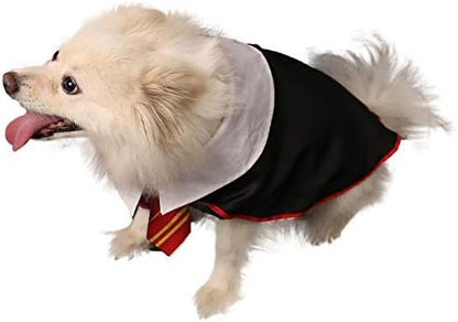 Dog Halloween Costume Pet Wizard Shirt Funny Cat Clothes for Dogs Cats Clothing with Glasses (Large) - Image 4