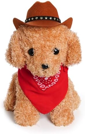 choyaxo Pet Cowboy Costume Halloween Costumes for Dogs Cat Cowboy Hat with Bandana Scarf (Medium) - Image 2