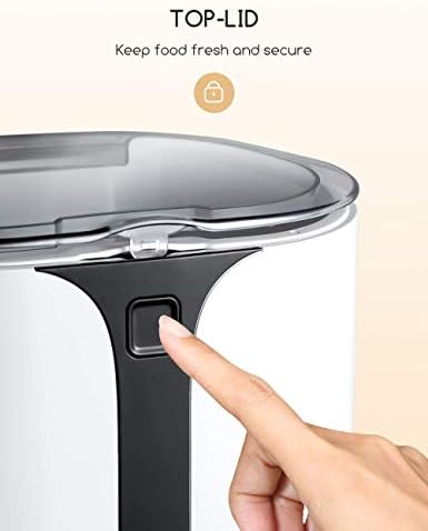 Faroro 7L/30 Cups Automatic Cat Feeder, Cat Food Dispenser with Portion Control, 1-5 Meals Per Day, Dual Power Supply, 10s Voice Recording for Cats and Small Dogs