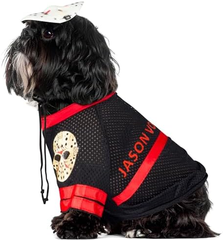 Friday the 13th: Jason Voorhees Pet Costume for For Dogs or Cats by Rubies, XL - Image 2