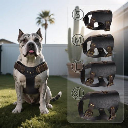 HiiFeuer Medieval Faux Leather Dog Armor Clothe Adjustable Funny Dog Vest Costume for Cosplay- Fits Most Dogs Ropa para Perro (Black M) - Image 2