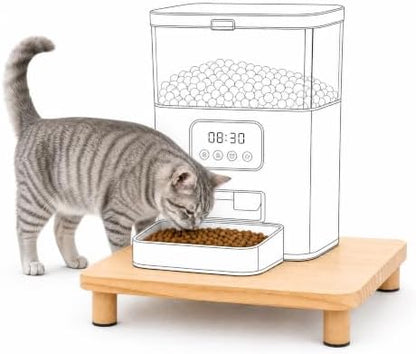 Elevated Cat Food Stand for Automatic Feeder, 2.4" Raised Cat Bowl Stand