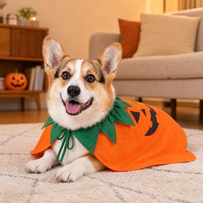 Halloween PumpkinDog Cape Halloween Dog Outfit for Medium Large Dog(M) - Image 4