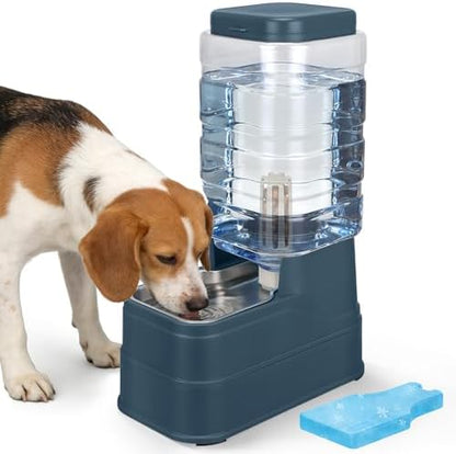 Auto Dog Water Dispenser with Stainless Steel Bowl Feeder for Pets