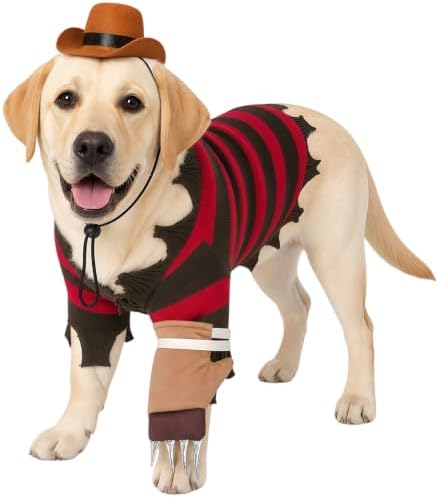 3pcs Halloween Dog Costumes for Large Dogs Funny Set HN176L by Hitormoon