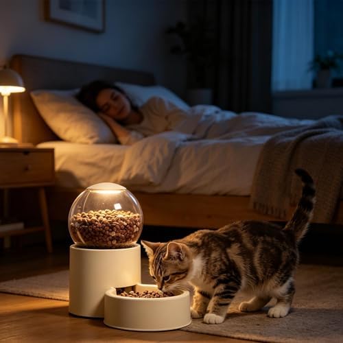 Pet Automatic Feeder Dog Auto Feeding Bowl