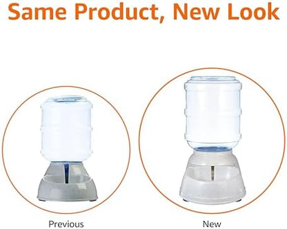 Amazon Basics Gravity Pet Water Dispenser for Cat and Dog, Easy to Clean, 135.3fl.oz Capacity, Small (Pack of 4)