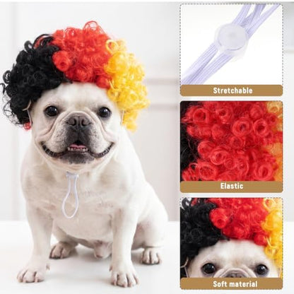 1pcs Funny Pets Wigs for Dog, Funny Curly Dog Wig Dog Wig Costume - Image 4