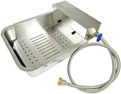 Stainless Steel Automatic Pet Water Bowl with Removable Filter