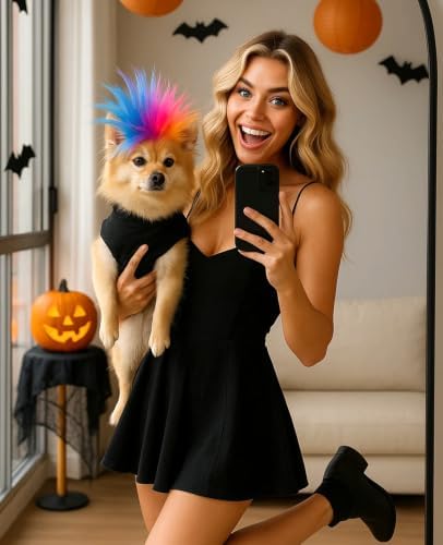 Swooflia Funny Halloween Dog Wig for Large Medium Breed Dogs - Image 4