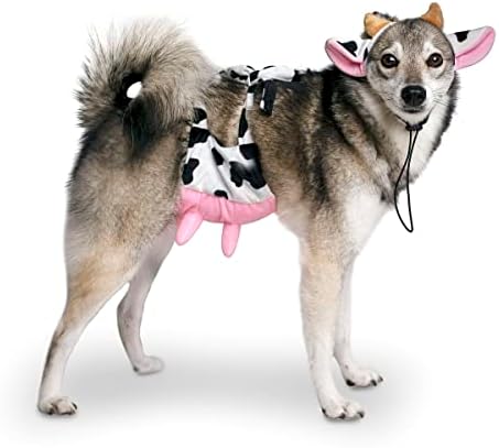 Midlee Cow Headband & Udder Dog Halloween Costume by MidleeDesigns