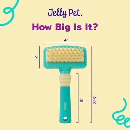 JELLY PET Deshedding Dog Bath Brush Scrubber for Short Haired Dogs, Dog Deshedding Brush Tool, Bath Brush for Puppy, Pet Shower Scrubber, Shower Supplies, Pet Wash Brush, Puppy Grooming Essential