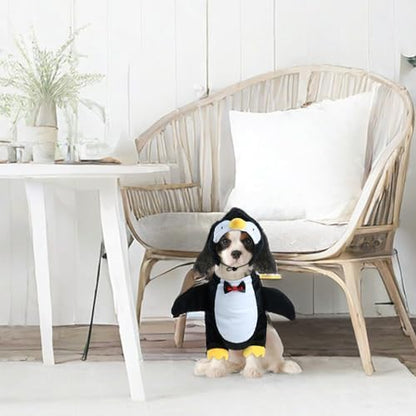 HOTUMN Dog Penguin Halloween Costume - Cute and Funny Pet Costume Soft Dog Cosplay Outfits Halloween Christmas Party Clothes for Cat Puppy(X-Small) - Image 4