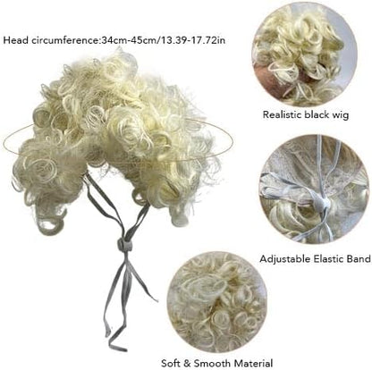 Funny Pet Wig – DIY Haircut & Adjustable Fit – Cat & Dog Costume for Halloween, Party, Photo Shoots – 3D Natural Look – Fits 5kg-50kg Pets - Image 3