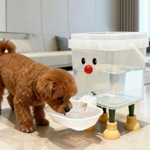 Smile Face Auto Dog Drinking Feeder,Automatic Fountain Water Dispenser