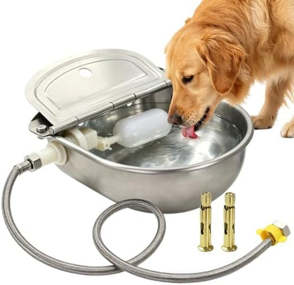 Stainless Steel Automatic Livestock Waterer with Float Valve Fit 3/4''GHT