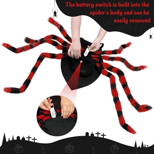 OurWarm XL Dog Halloween Costumes, 64 LED Spider Dog Costume for Large Dogs - Image 6