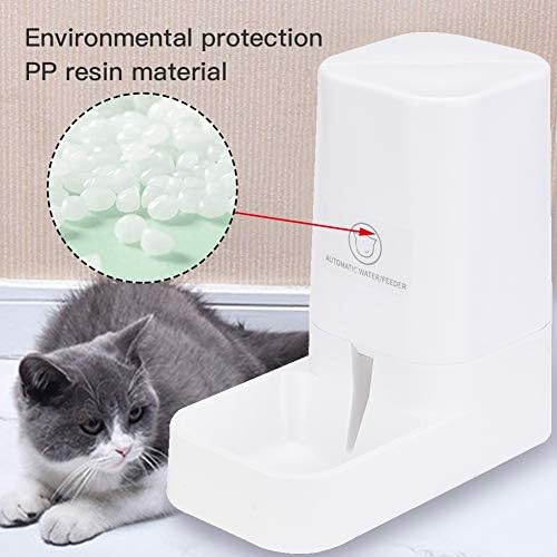 XhuangTech Pets Automatic Feeder Set, Cats Dogs Food Dispenser Self-Dispensing Bundle Station Device for Small Middle Large Pets Cats Dogs Kitten Puppy (Waterer)