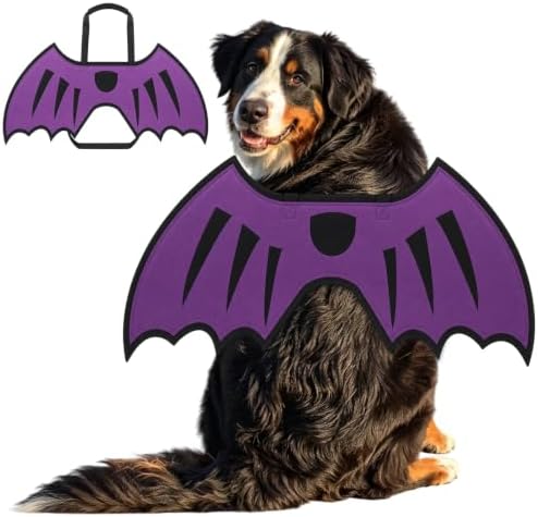 Dog Dragon Wings, Halloween Dragon Costume for Dog Cat, Purple, XL by SilTriangle