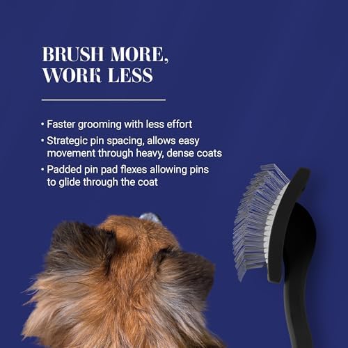 Chris Christensen Big K Dog Slicker Brush for Dogs (Goldendoodles, Labradoodles, Poodles), Groom Like a Professional, Fluff Detangle Style, Saves Time Energy, Black, Large - Image 5