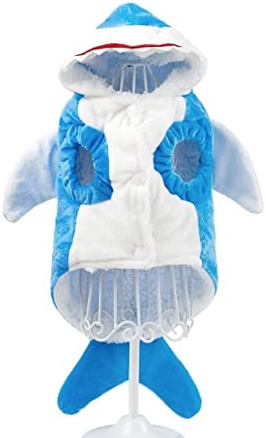 NACOCO Pet Shark Costume Clothes, Cute Christmas Dog Apparel Outfit for Large Dogs, Fall and Winter (Blue, 3XL) - Image 4